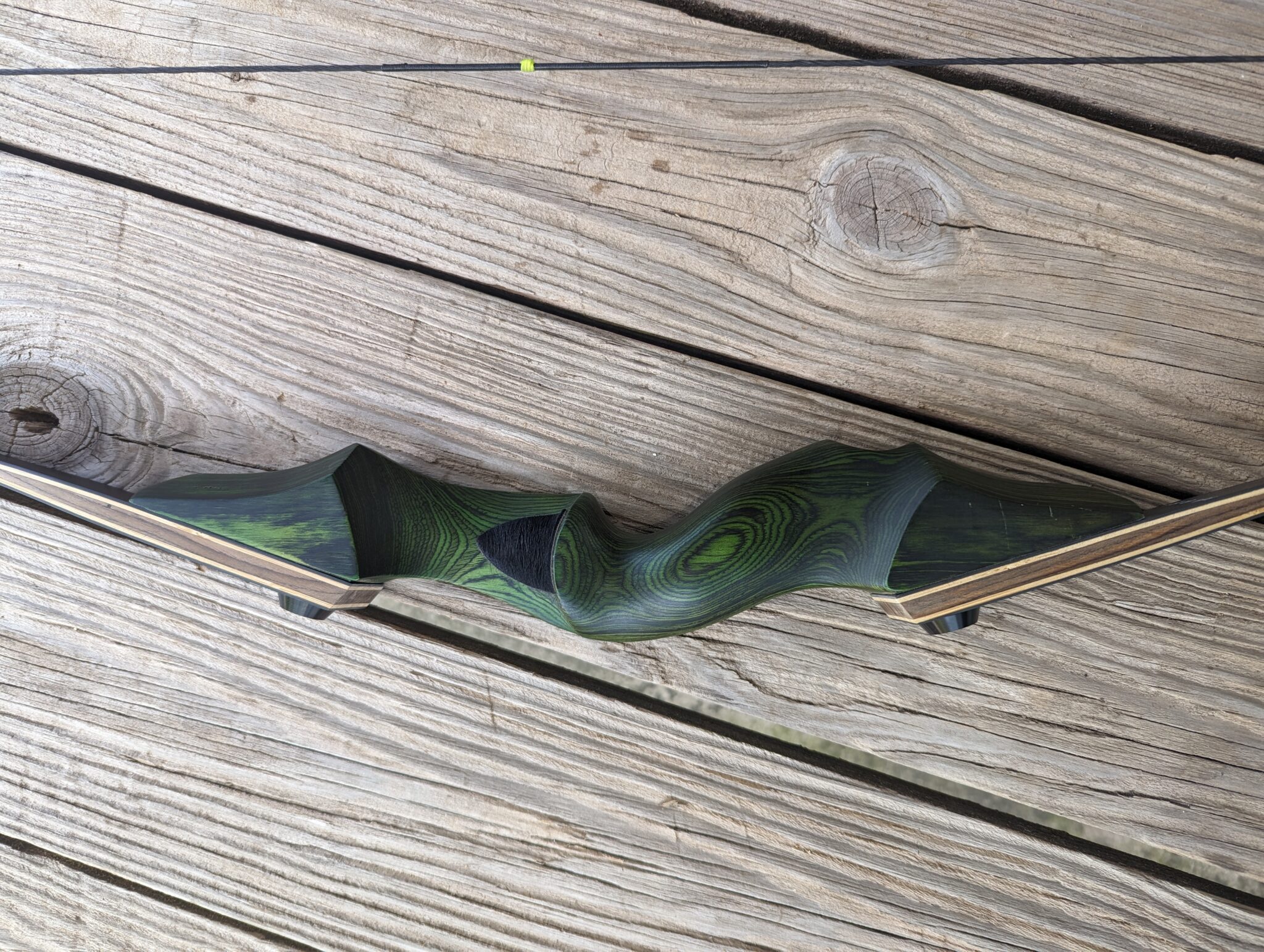 "Black Hunter Special" - 60" 3 Piece Takedown Long Bow - Image 3