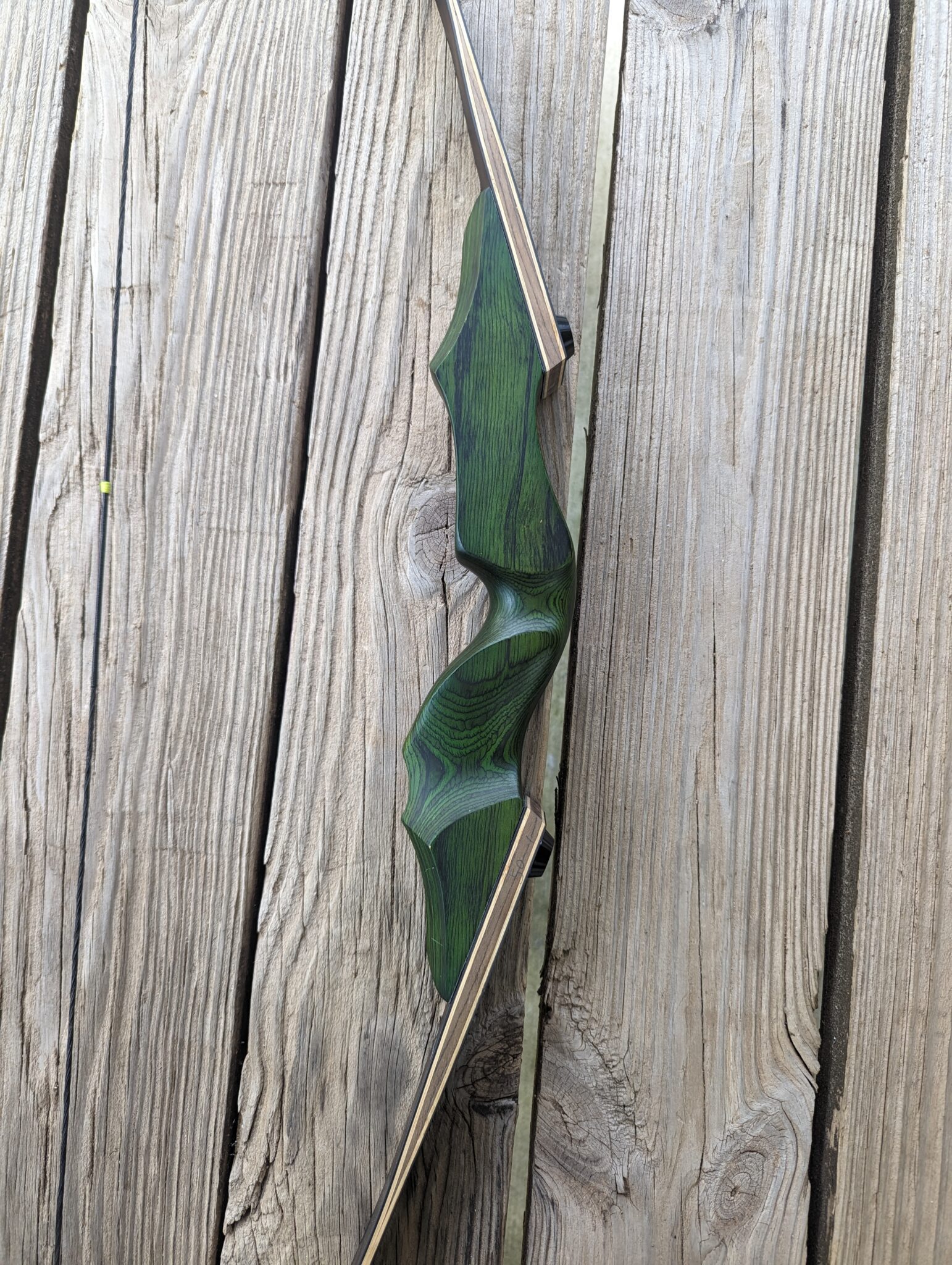 "Black Hunter Special" - 60" 3 Piece Takedown Long Bow - Image 4