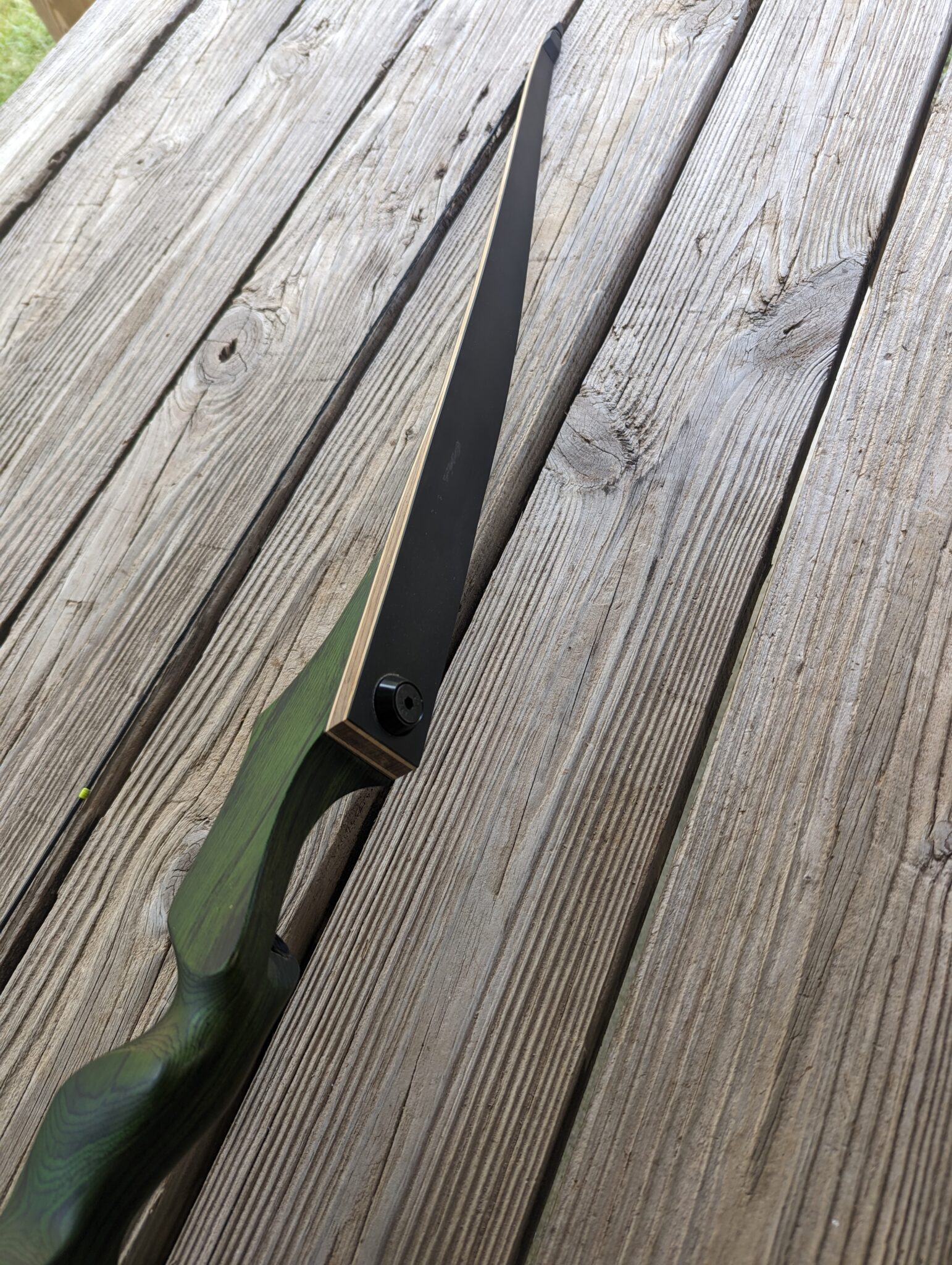 "Black Hunter Special" - 60" 3 Piece Takedown Long Bow - Image 5