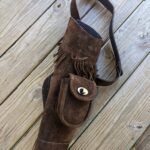 Big Jim’s Suede Leather Quiver (Medium) - Dark Chocolate