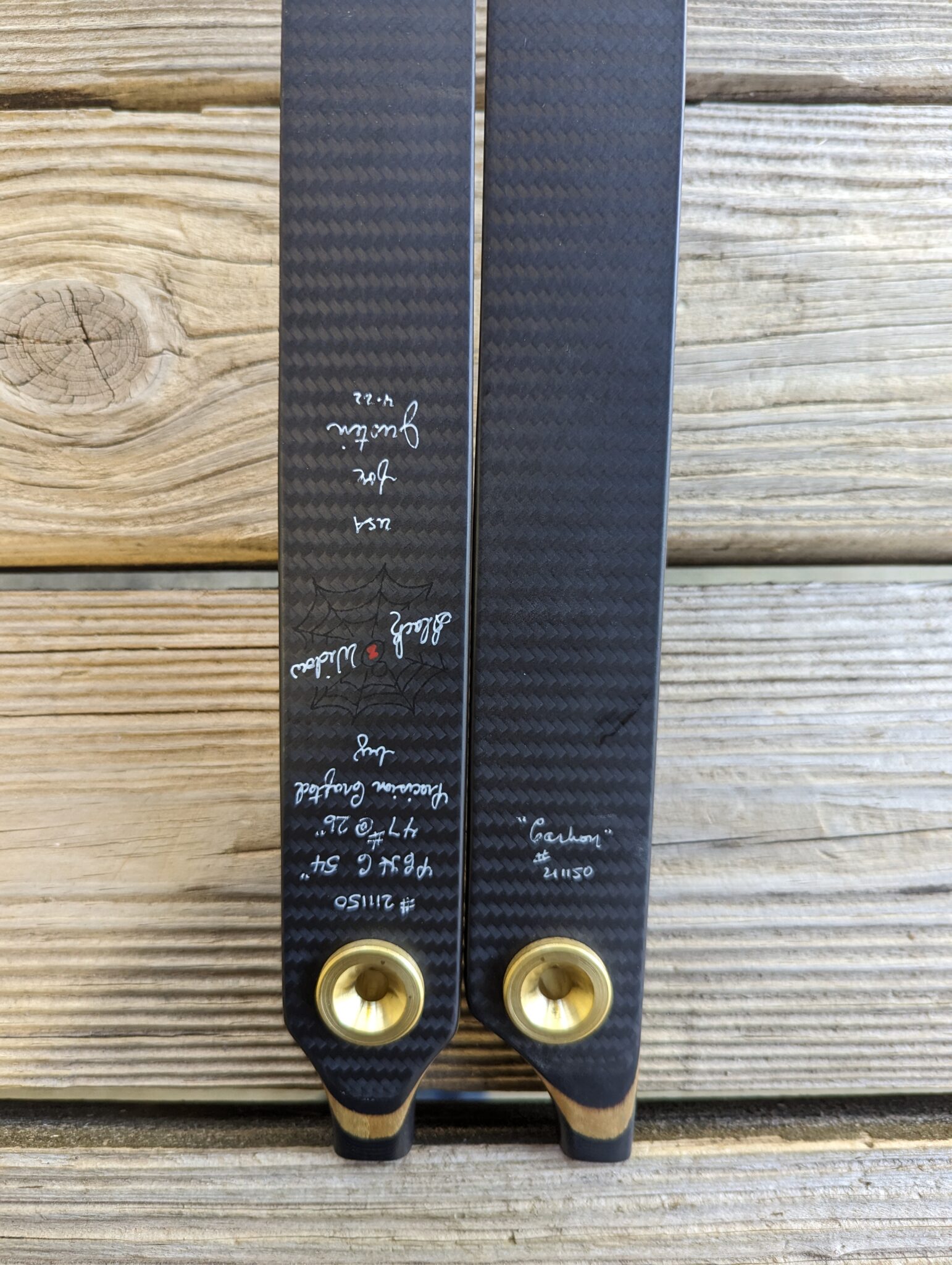 Black Widow "PCH C" -USED- Right hand recurve limbs only - 47#@26" - Image 4