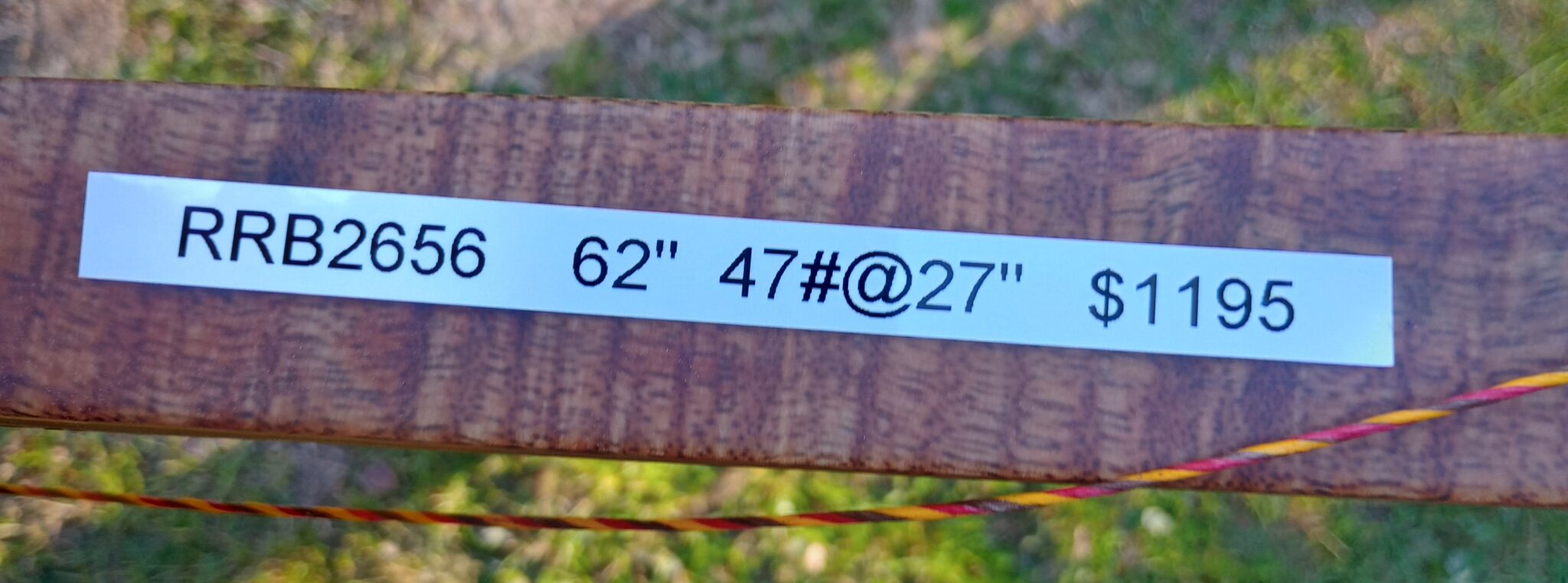 Stalker Stickbows "Wolverine SL" RH Recurve 3pc TD 62" 42#@27" - USED - RRB2656 $1195 - Image 3