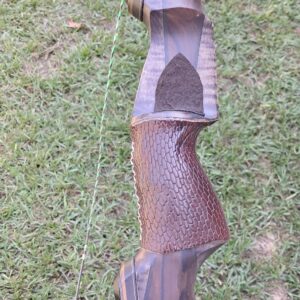 Zipper Traditional Bow w/Snakeskin RH 3pc TD Longbow 63" 51#@28" -USED- RLB2731 $1095