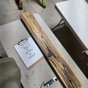 Black and White ebony riser Block BW57