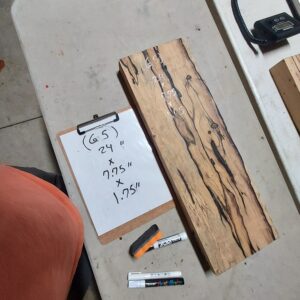 Black and White Ebony Riser Block BW65