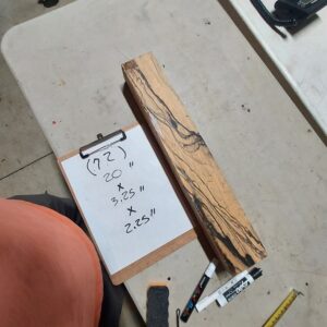 Black and White Ebony Riser Block BW72