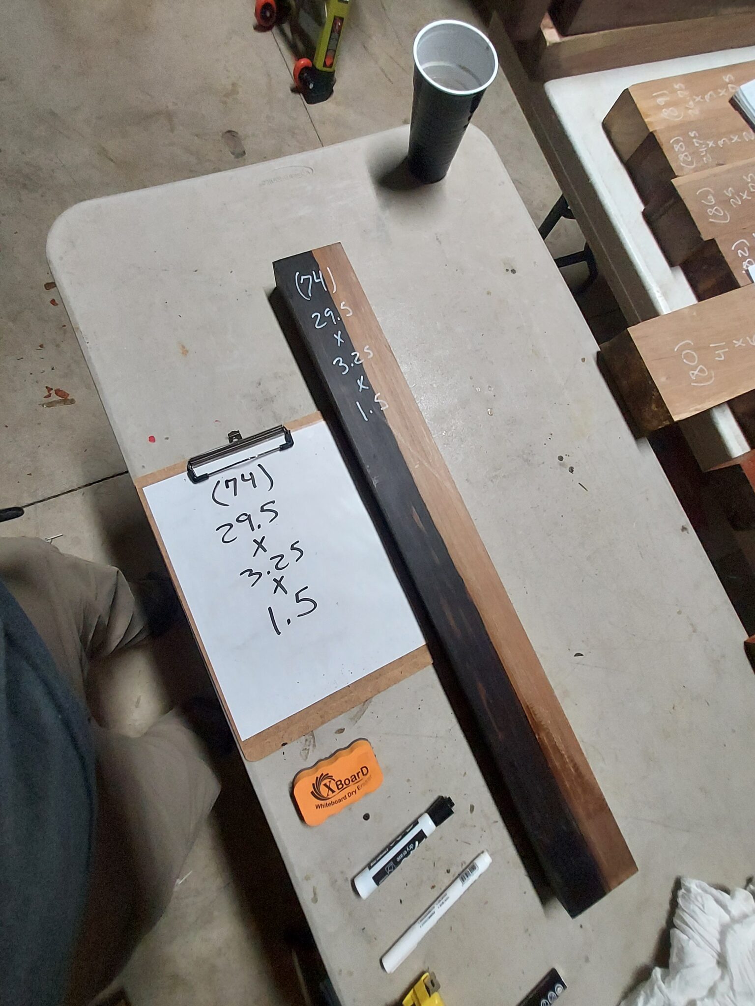 Black and White Ebony Riser Block BW74