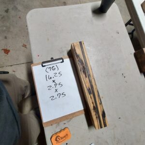 Black and White Ebony Riser Block BW76