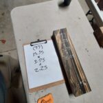 Black and white Ebony Riser Block BW77