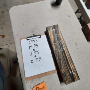 Black and white Ebony Riser Block BW77