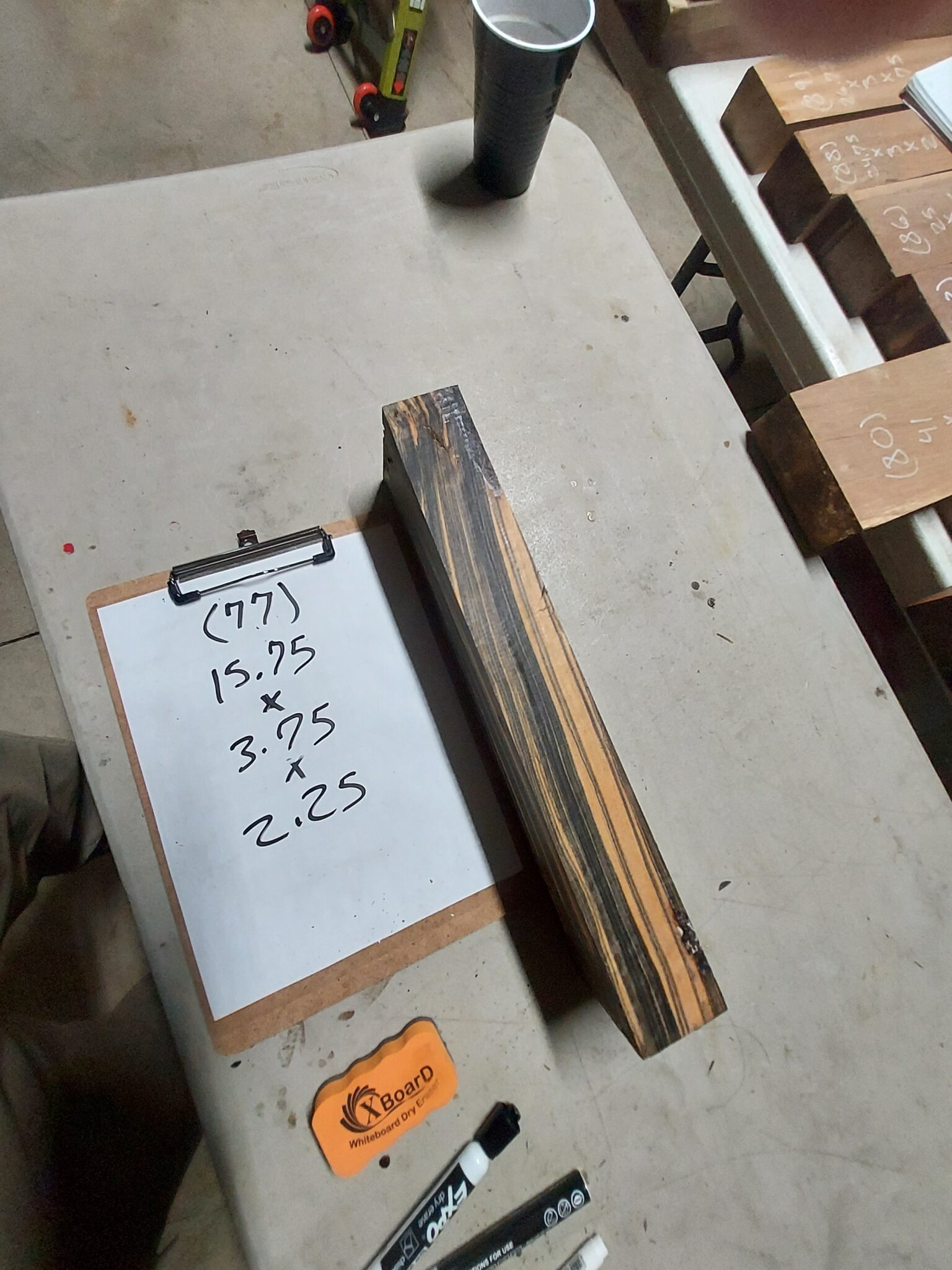 Black and white Ebony Riser Block BW77 - Image 2