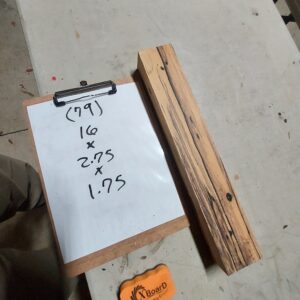 Black and White Ebony Riser Block BW79